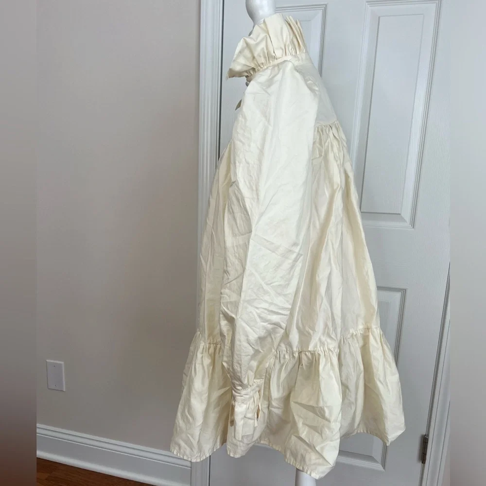 ! Avavav Firenze Cream Ruffled Mini Babydoll Dress - Picture 2 of 12